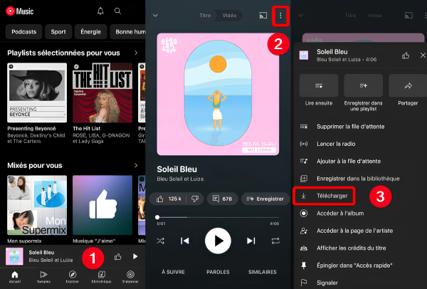 télécharger youtube music sur mobile