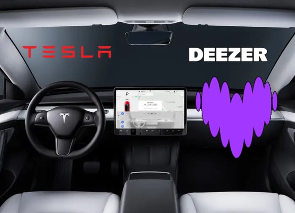 Deezer sur tesla