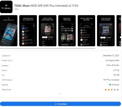 tidal music mod apk