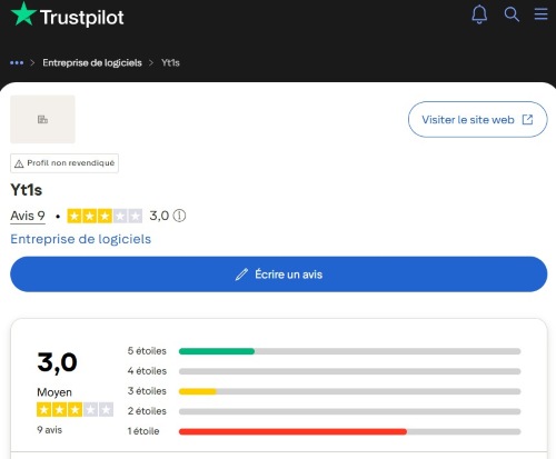 note trustpilot de yt1s
