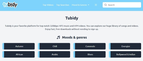tubidy interface