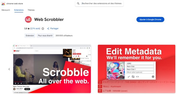 web scrobbler
