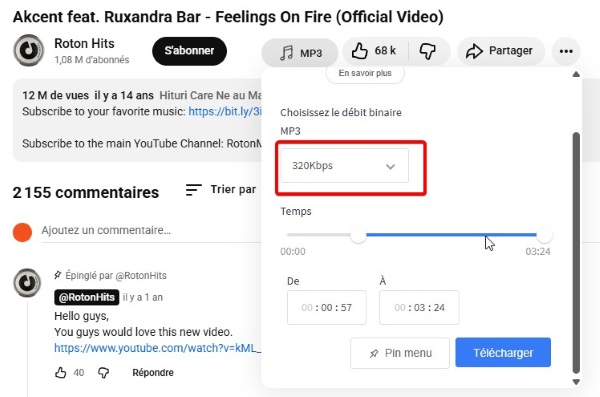 Youtube extention telechargement