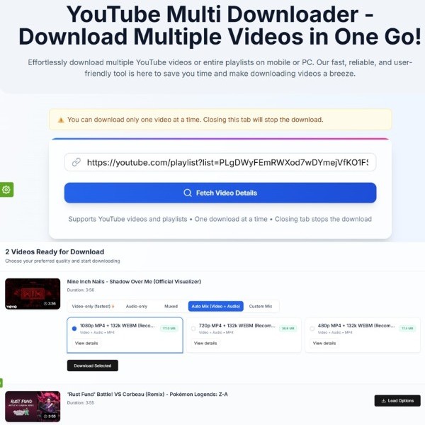 YouTube Multi Downloader