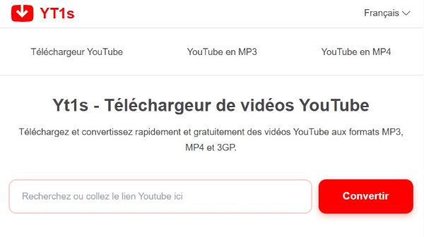 Yt1s interface