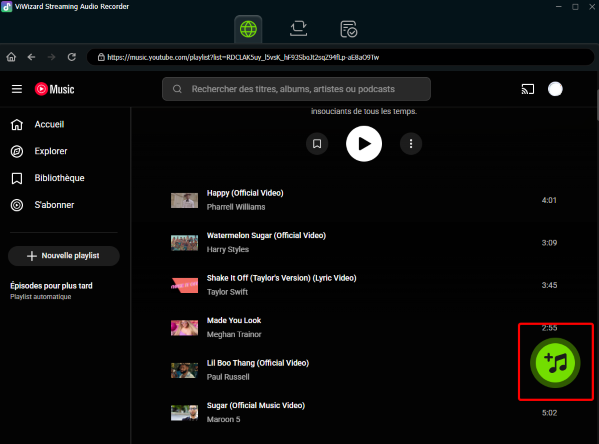 ajouter de la musique YouTube à télécharger