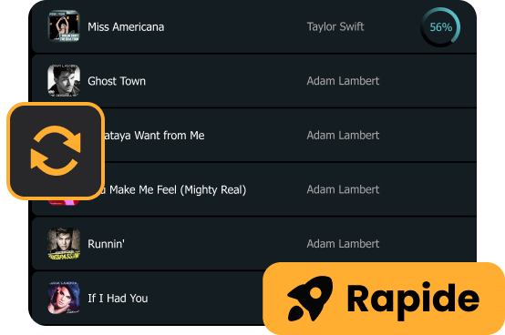 vitesse rapide de 15x