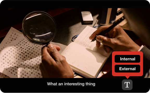 personalize subtitles with various encoding types